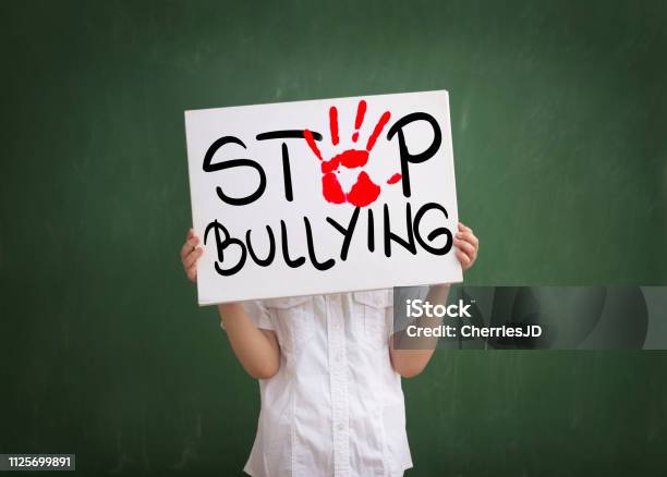 Violence In Today Schools Stock Photo - Download Image Now - Bullying, Stop Sign, Education