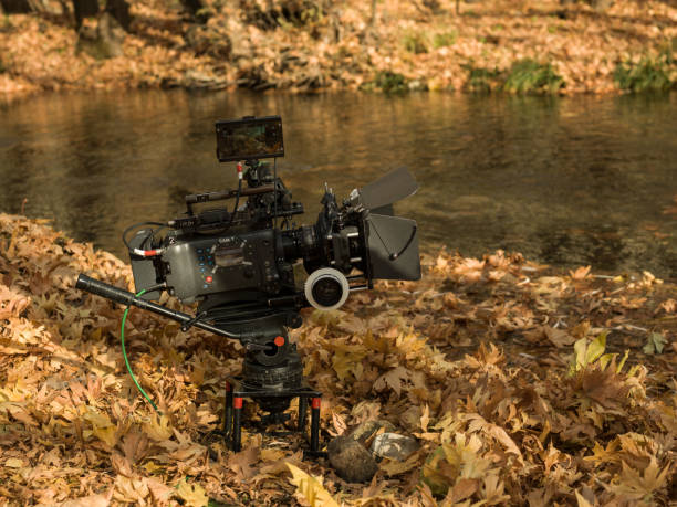 istock Professional Digital Movie Camera Recording In Nature 1125701028