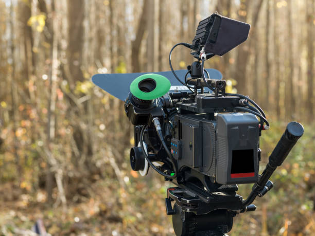 istock Professional Digital Movie Camera Recording In Nature 1125701546