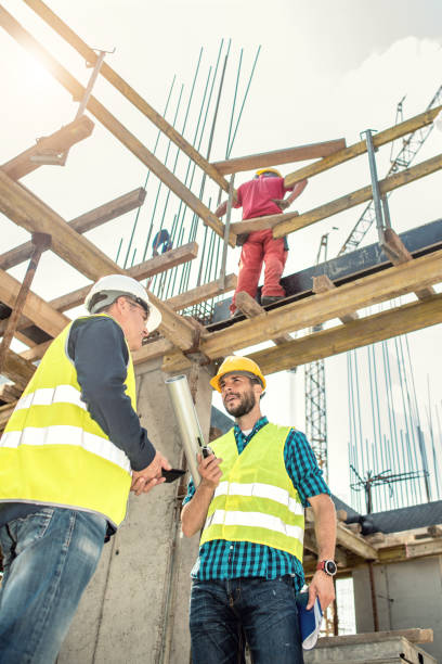 istock Engineers having meeting regarding new construction phase 1125705999