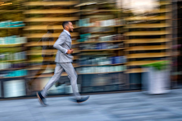istock Businessman in a hurry 1125707326