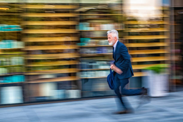 istock Businessman in a hurry 1125707337