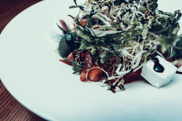 istock well cooked Vegetarian Food on white plate 1125708023