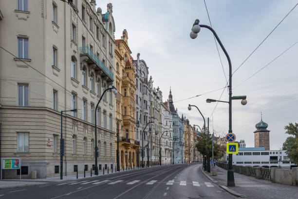 istock Czech street in downtown Prague 1125708111
