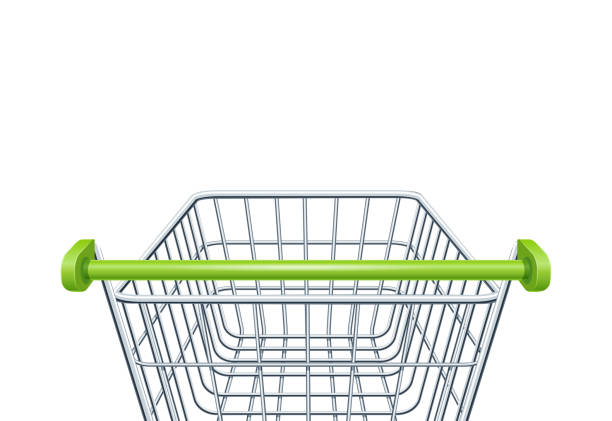 istock Shopping cart for supermarket products. Vector illustration. 1125710400