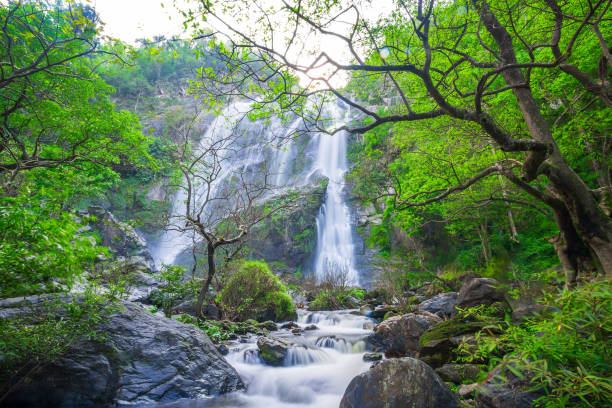 istock Khlong Lan waterfall, Kamphaeng Phet province, Thailand 1125715230