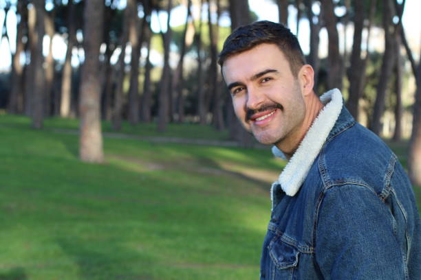 istock Retro styled macho man with a moustache 1125715508