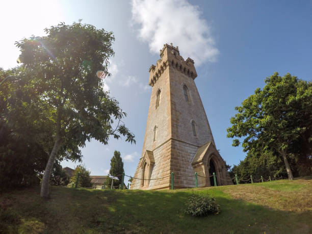 Victoria Tower over looking St Peter Port in Guernsey.