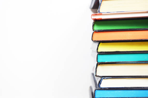 istock Pile of Books on white background 1125716095