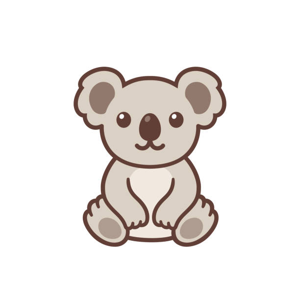 Cute Cartoon Koala Stock Illustration - Download Image Now - Koala, Kawaii,  Animal - iStock