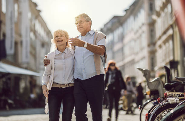 istock Mature Couple Hanging Around Old Town 1125717252
