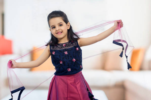 Girl dancing in lehenga choli