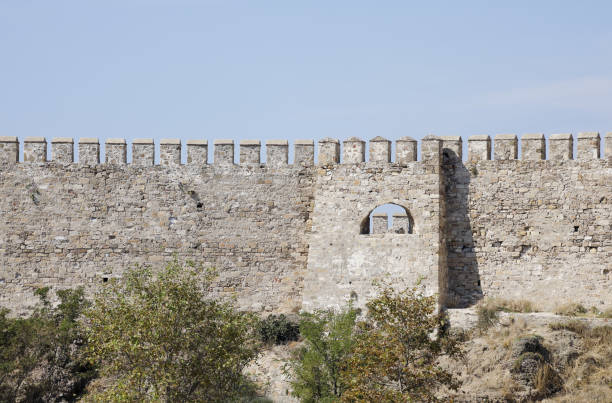bozcaada castle, canakkale, turkey - çanakkale city imagens e fotografias de stock