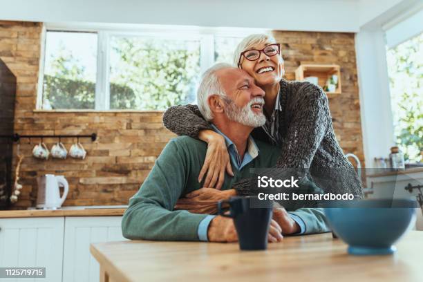 You Always Make My Day Stock Photo - Download Image Now - Senior Adult, Happiness, Senior Couple