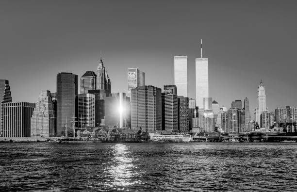 istock twin towers in New York in sunset 1125720979