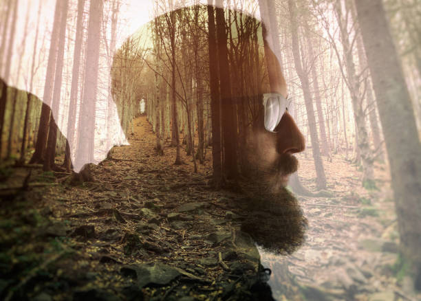 istock Metaphor of travel and camping. 1125721058