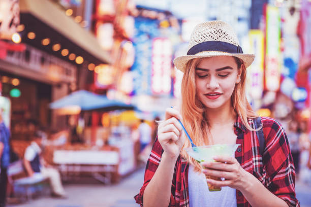 istock Visiting Japan, Trying Local Ice Cream and Exploring Tourist Attractions 1125722437