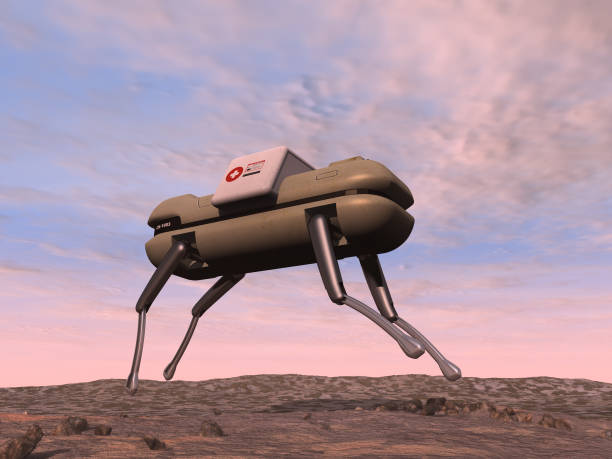 istock 3d illustration of a quadruped robot 1125724029