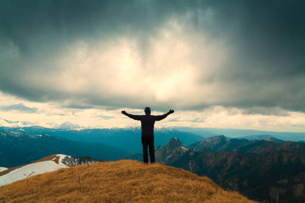 istock A man in mountain day autumn 1125724373