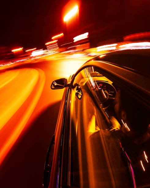 istock long exposure of a car in the night 1125724662