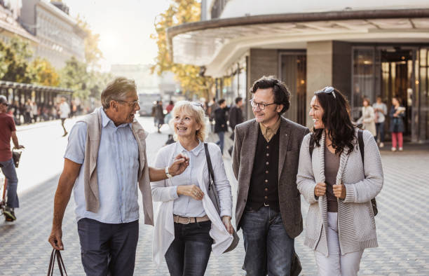 istock Mature Couples Hanging Out Together 1125725369