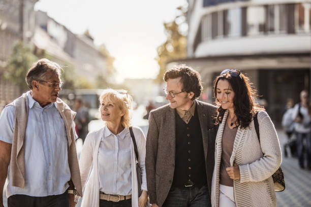 istock Mature Couples Hanging Out Together 1125725513