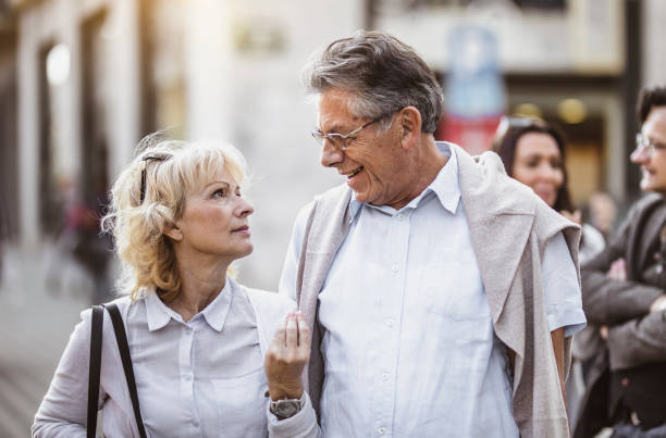 istock Mature Couple Hanging Around The Old Town 1125725905