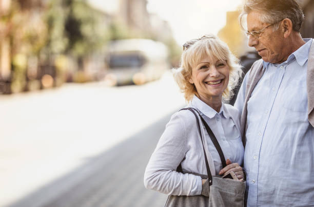 istock Mature Couple Hanging Around The Old Town 1125726469