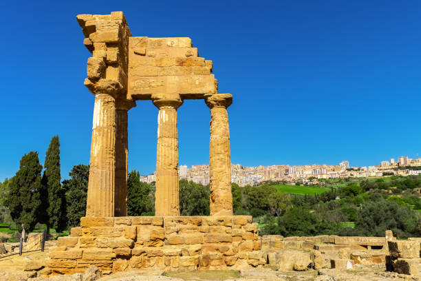 istock Ruin of Ancient Greek Temple, Agrigento, Sicily 1125726927