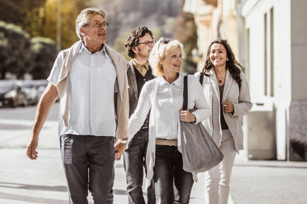 istock Group of Mature People Hanging Out 1125726936