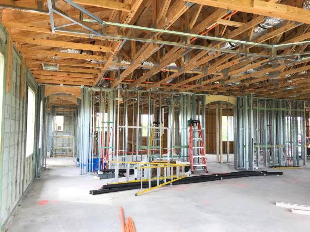 istock Interior Walls Being Framed in a Home 1125731102