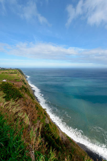 istock Beautiful View with Rainbow over Atlantic Ocean, Azores 1125731689