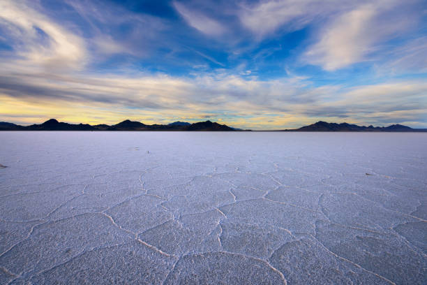 istock Bonneville Salt Flat at twilight 1125737141
