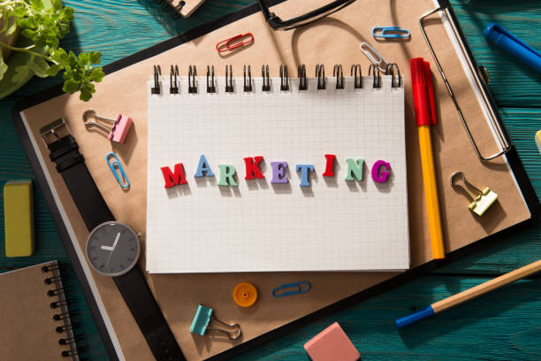 istock marketing concept - inscription  on the desk 1125740767