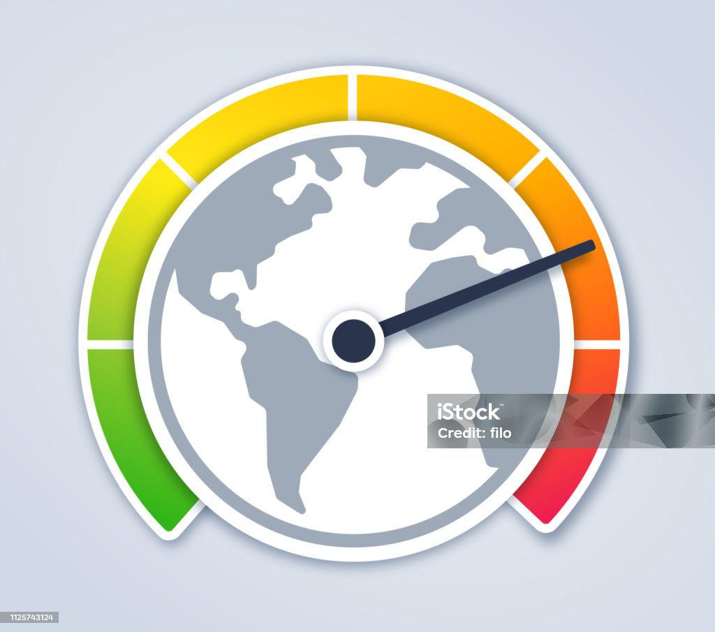 Датчик изменения климата - Векторная графика Изменение климата роялти-фри