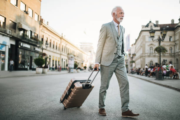 istock Modern looking entrepreneur on a business travel 1125745719