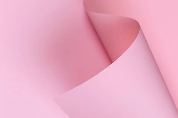 istock Abstract background with geometric shape pastel pink color paper 1125747850
