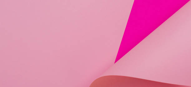 istock Abstract geometric shape pink violet purple color paper background 1125748024