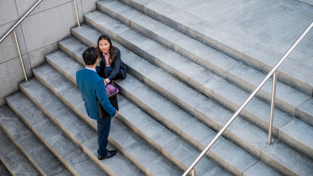 istock Business people on stairs 1125748051