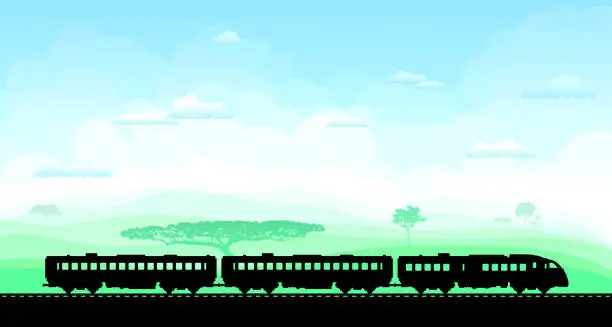 Vector illustration of Train