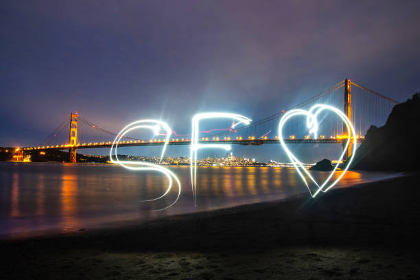 istock freezelight at Golden Gate Bridge San Francisco California Night 1125758329