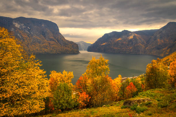 istock Autumn in Aurland, Norway 1125758432