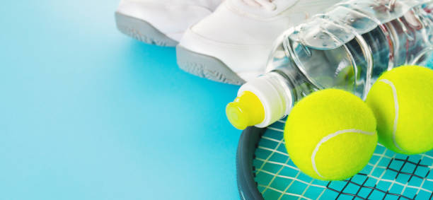 istock Healthy Life Sport Concept on Blue 1125758703