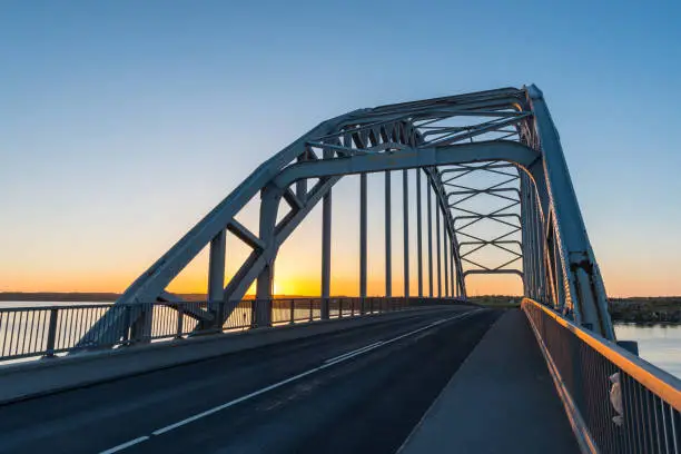 Queen Alexandrines Bridge in Denmark on a sunny evening