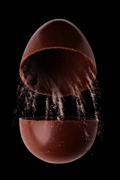 Photo of Easter egg exploded