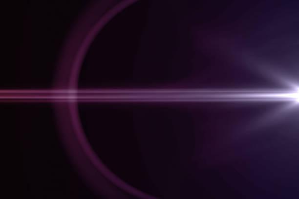 istock abstract violet light pulses and glows leaks motion background, with defocus horizontal lines movement 1125770716