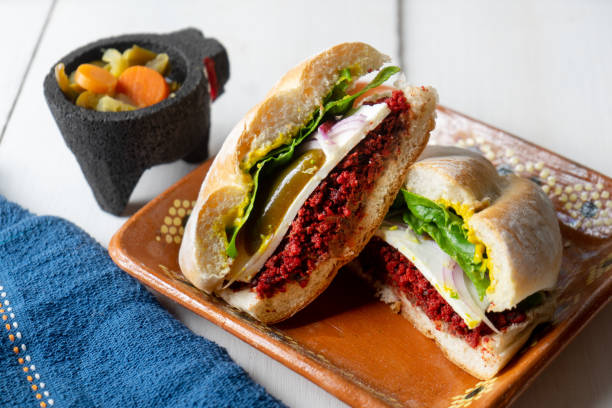 istock Mexican Food. Chorizo sandwich 