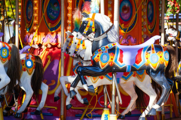 istock horses on a carousel in an amusement park 1125775935