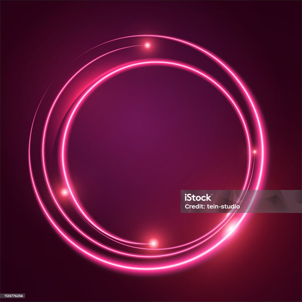 Bright Rounded Light Rounded Light Background Stock Illustration - Download Image Now ...