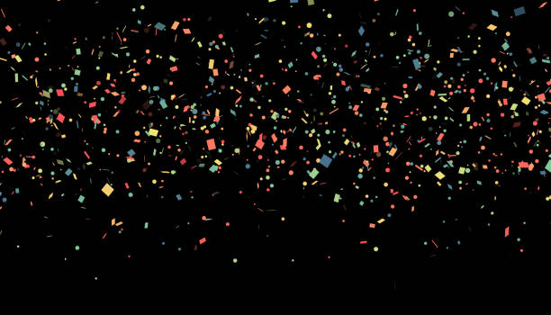 istock Background of multi-colored flying confetti 1125778202